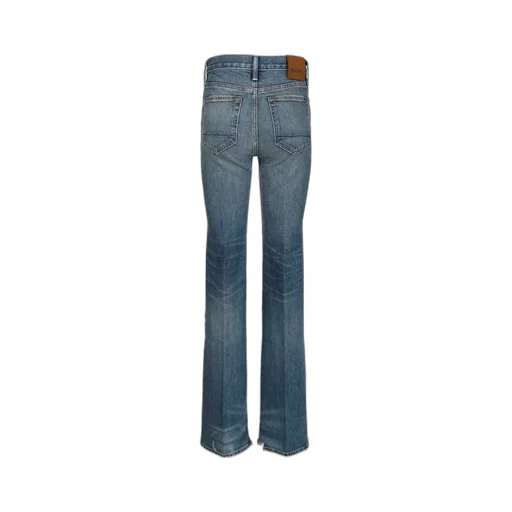 Japanese Stonewashed Comfort Denim Flare Jeans