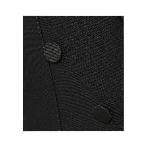 Peak Lapel Double-Breasted Cropped Blazer