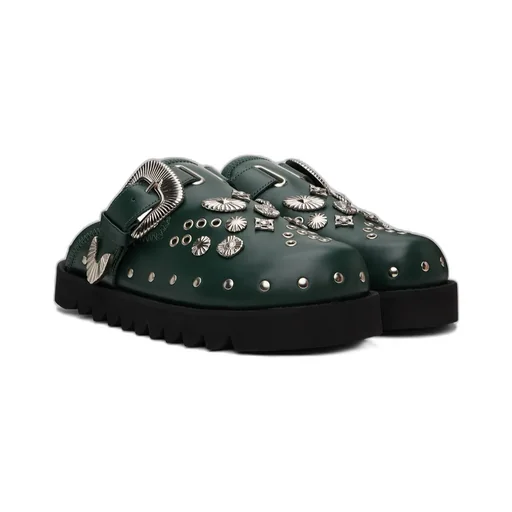 Round Toe Flat Mules