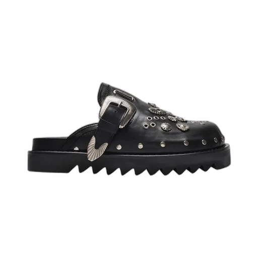 Silver Embellished Clogs