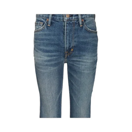 Japanese Stonewashed Comfort Denim Flare Jeans