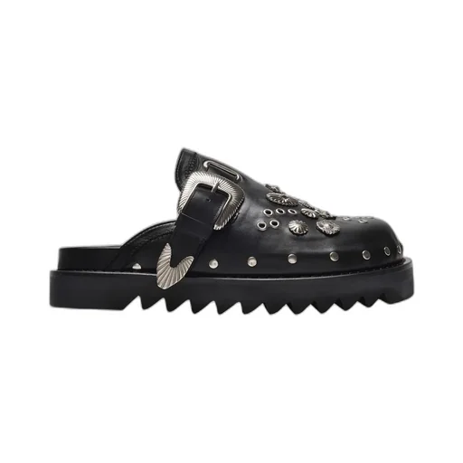 Silver Embellished Clogs