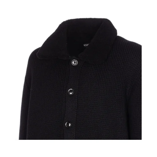 Buttoned Knit Cardigan