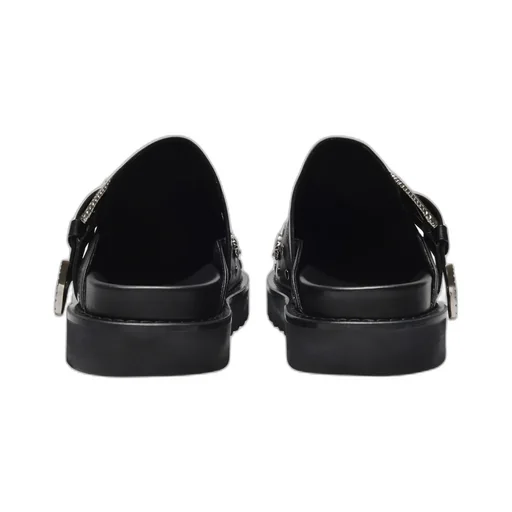 Silver Embellished Clogs