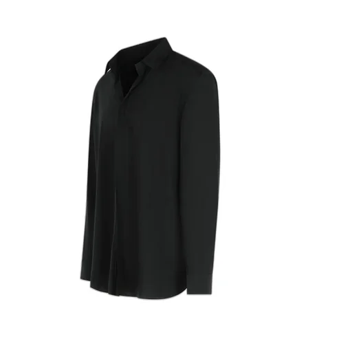 Long-Sleeve Silk Shirt