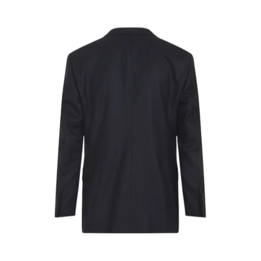 Pinstripe Double-Breasted Blazer