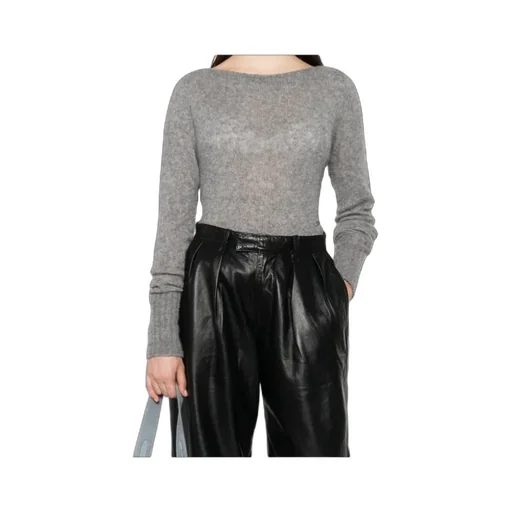 Long Sleeve Boat Neck Knit Jumper