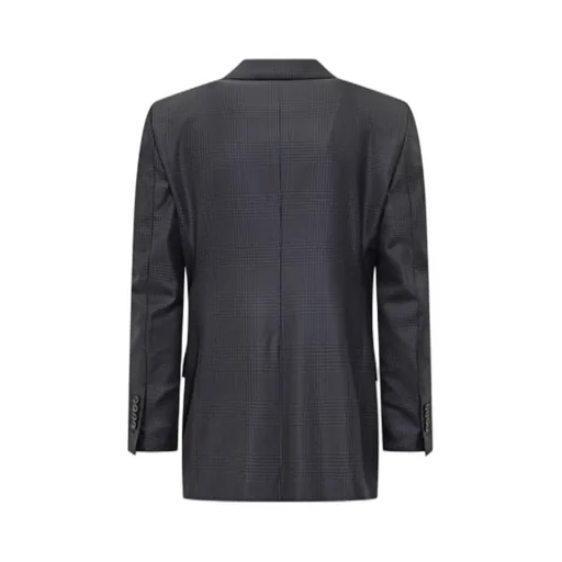 Single Breasted Checked Jacket