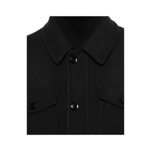 Flap-Pocket Button-Front Jacket