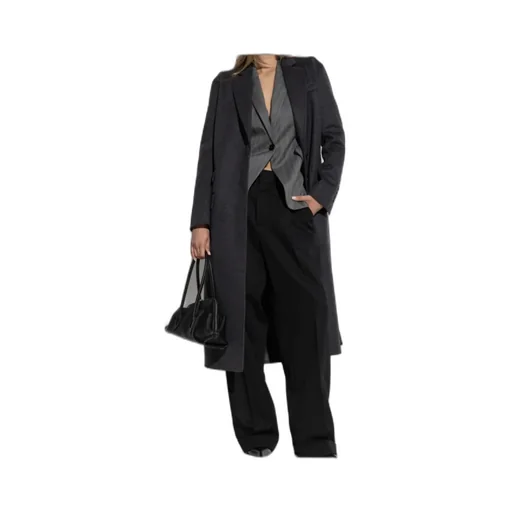 Single-Breasted Wool Coat