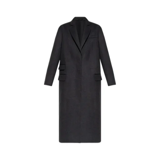 Single-Breasted Wool Coat