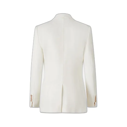 Single-Breasted Twill Blazer