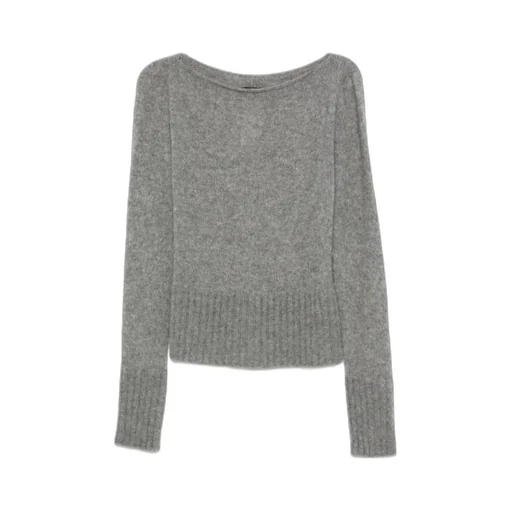 Long Sleeve Boat Neck Knit Jumper