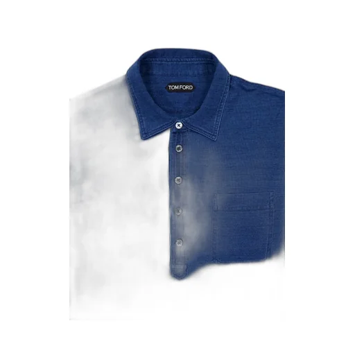 Mother-Of-Pearl Button Long-Sleeve Polo Shirt