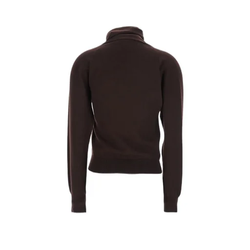 Wrap Collar Knitted Jumper