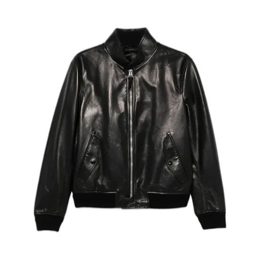 Leather Bomber Jacket