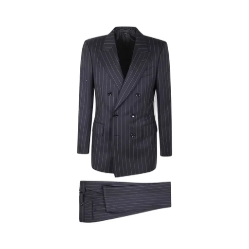 Double Breasted Striped Suit