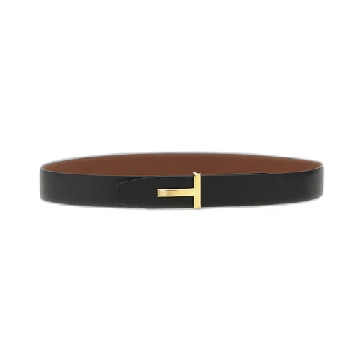 Reversible Ridge Buckle T Belt