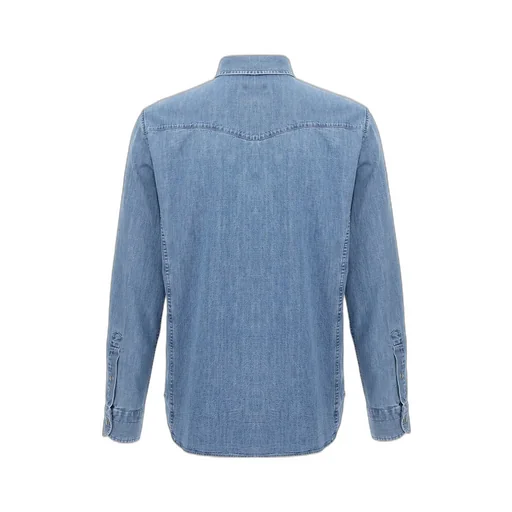 Long-Sleeved Denim Shirt