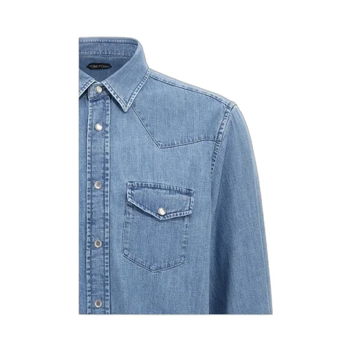 Long-Sleeved Denim Shirt