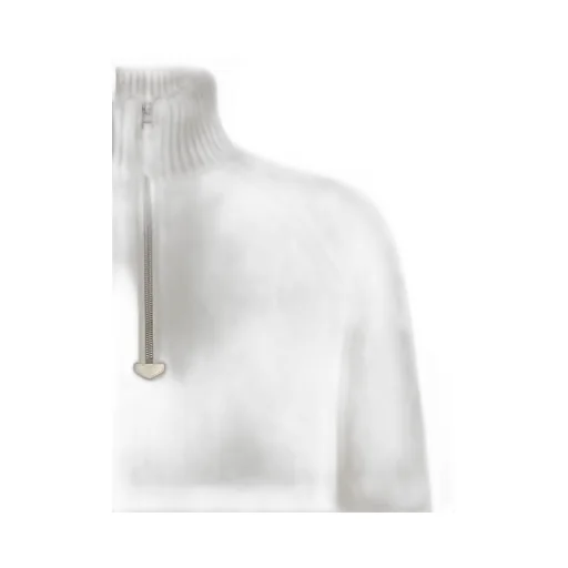 Half Zipped Knit Sweater