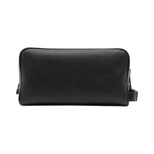 Grained Leather Wash Bag