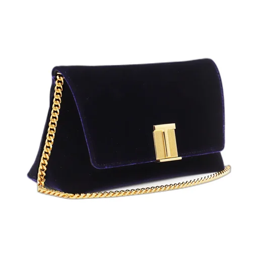 Logo Plaque Chain Linked Shoulder Bag