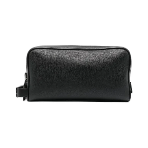 Grained Leather Wash Bag