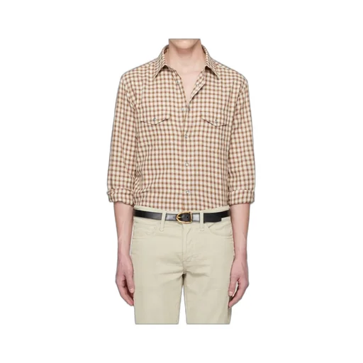 Small Check Western Shirt
