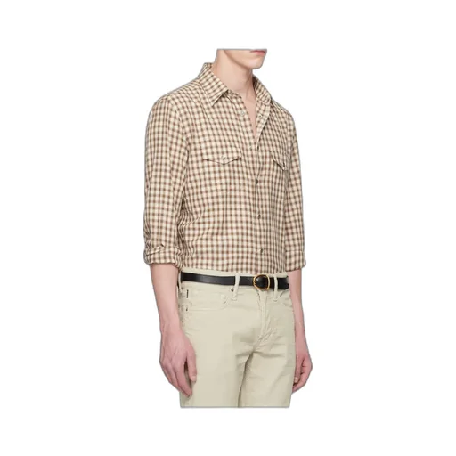 Small Check Western Shirt