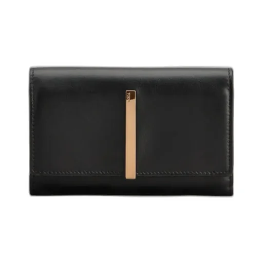 Logo Engraved Tri-Fold Wallet