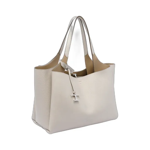 T Timeless Logo Plaque Medium Tote Bag
