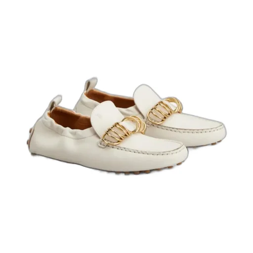 Ring Embellished Slip-On Loafers