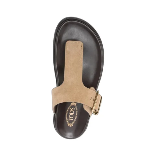 Buckle Detailed Thong Sandals