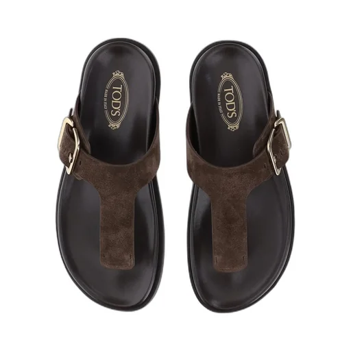 Buckle Detailed Thong Sandals