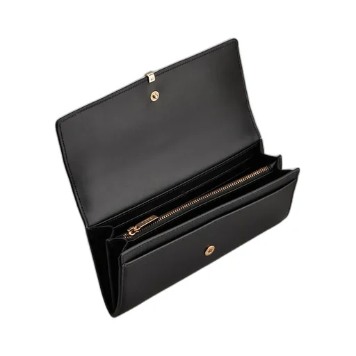 Engraved-Logo Leather Wallet