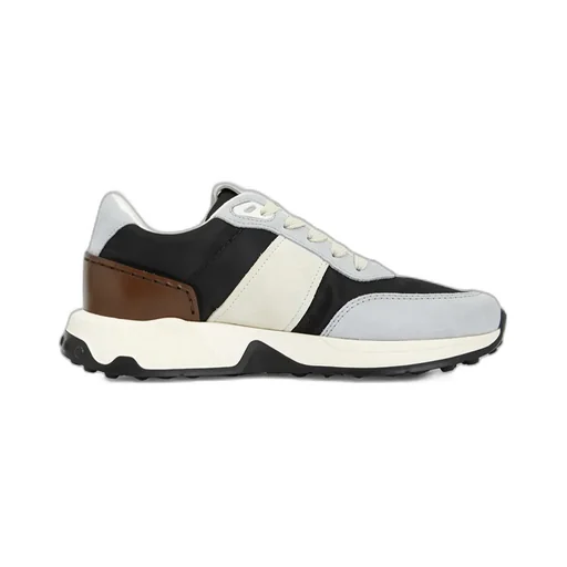 Suede-Panelled Sneakers