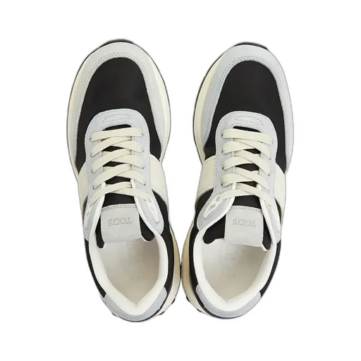 Suede-Panelled Sneakers