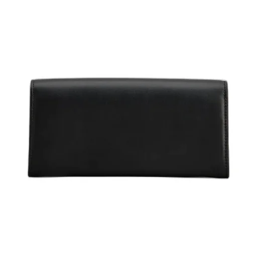 Engraved-Logo Leather Wallet