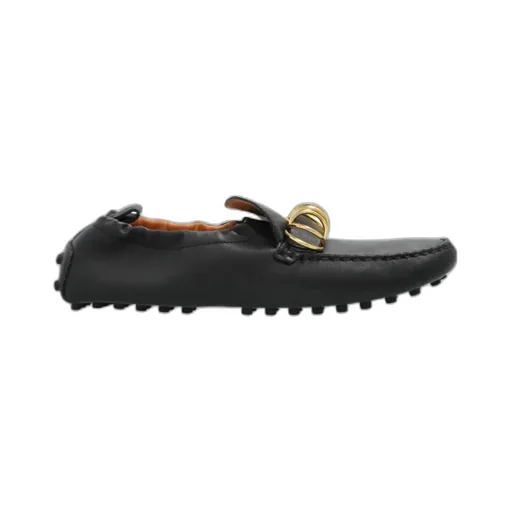 Ring Embellished Slip-On Loafers