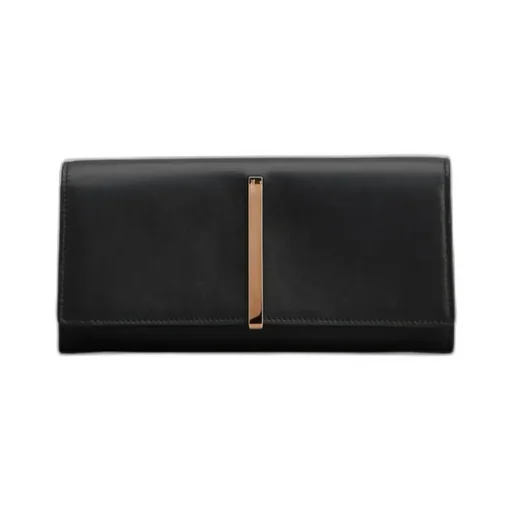 Engraved-Logo Leather Wallet