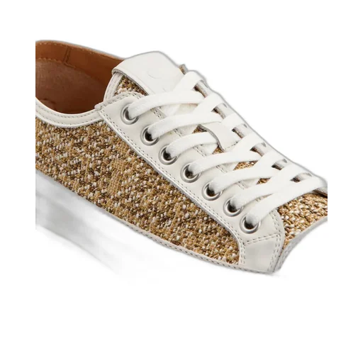 Lace-Up Tweed Sneakers