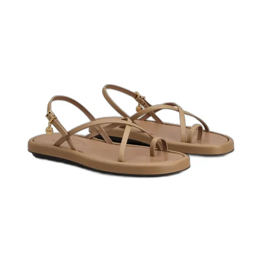 Leather Flat Sandals