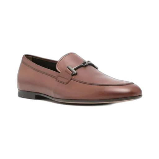 T Ring Leather Loafers