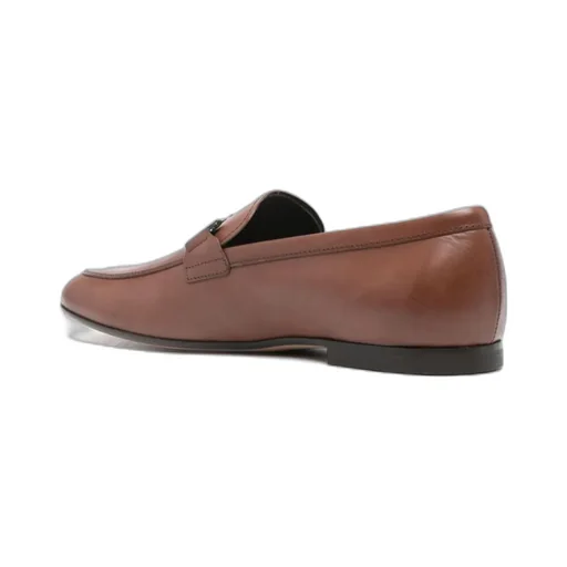 T Ring Leather Loafers
