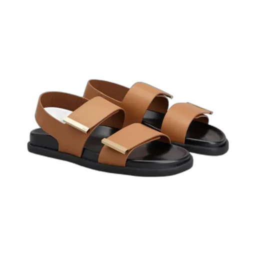N6M Logo Engraved Sandals