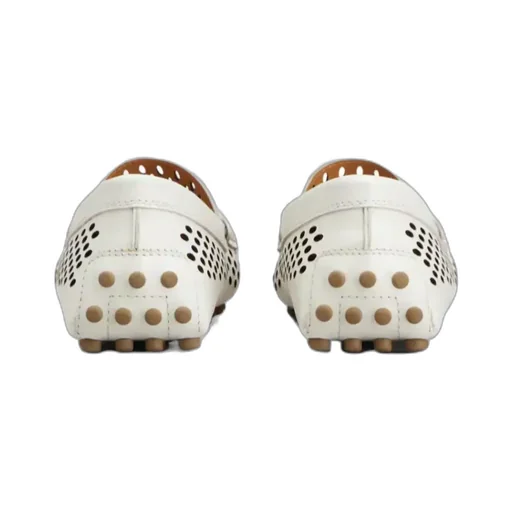 Logo Engraved Perforated Loafers
