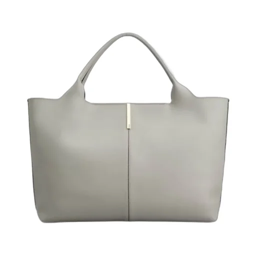 Logo Engraved Medium Shopping Bag