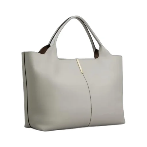 Logo Engraved Medium Shopping Bag