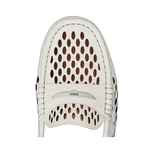 Logo Engraved Perforated Loafers
